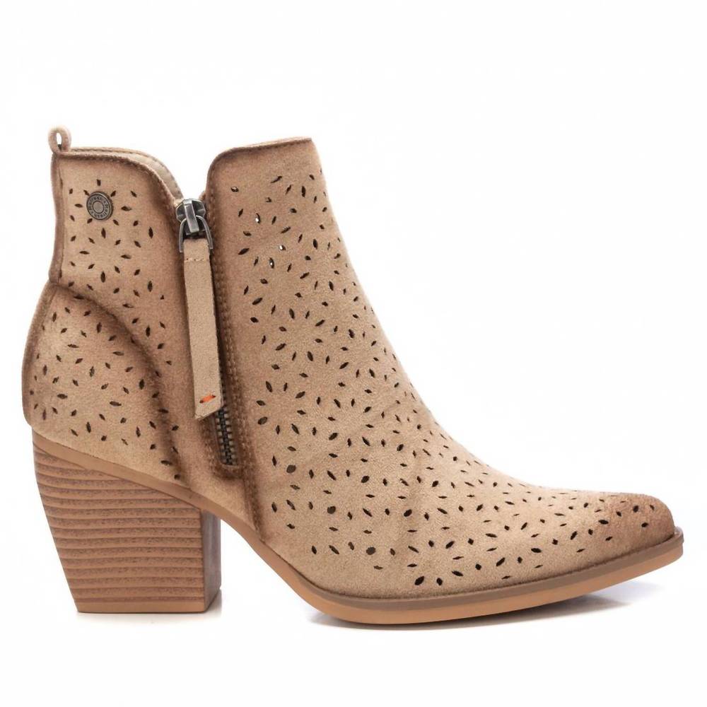NEW XTI women's ankle booties in beige